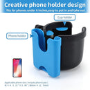 Accmor Stroller Cup Holder with Phone Holder, Bike Cup Holder, Universal Cup Holder for Uppababy Nuna Doona Strollers, 2-in-1 Cup Phone Holder for Stroller, Bike, Wheelchair, Walker, Scooter by TinyTreasures Baby Boutique