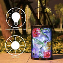 Hanging Solar Lantern Outdoor Waterproof LED Hummingbird Solar Lights Outdoor Decorative Solar Lanterns Tabletop Lamp for Patio Garden Yard Decor by GreenHaven Gardens