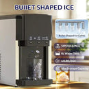 3 in 1 Water Dispenser with Ice Maker, Nugget Ice Maker Countertop, Bullet Ice, Crushed Ice, Water Cooler, 44Lbs/24H, 12 Ice Cube/6Min, Self-Cleaning, 4Lbs Ice Storage, Home, Kitchen, Party, RV by CozyNest Decor