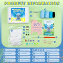 Pnytty Crochet Kit for Beginners, Crochet Animal Kits for Starters with Step-by-Step Video Tutorials, Blue Axolotl Knitting Kit with Easy-to-See Stitches Yarn, Crochet Hooks for Adults Easy Craft by TinyTreasures Baby Boutique