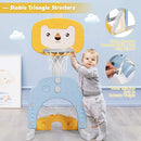 Costzon Kids Basketball Hoop, Toddler Sports Activity Center w/ 5 Adjustable Height Levels, Basketball Soccer Golf Game Set, Indoor Outdoor Basketball Hoop Set Gift for Baby Infant by TinyTreasures Baby Boutique