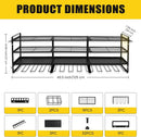 Wall Mount Power Tool Organizer, 4 Layer 12 Drill Hangers Storage Rack, Tool Organizers and Storage for Garage, Workshop, Pegboard, Shed - 50 inch by GreenHaven Gardens