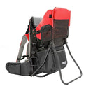 ClevrPlus Cross Country Baby Backpack Carrier, Red, Toddler Hiking Backpack with Comfortable Seat, Adjustable Straps & Belt, Foldable Frame Lightweight Large Capacity Child Carrier for Outdoor by TinyTreasures Baby Boutique