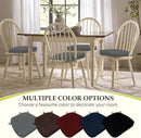 Chair Cushions for Dining Chairs, Indoor Chair Cushions with Ties，Waterproof Chair Pads Set of 6, Dark Grey, 17x16x2.5 Inch by GreenHaven Gardens