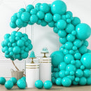 RUBFAC 129pcs Teal Blue Balloons Different Sizes 18 12 10 5 Inch Latex Turquoise Teal Balloon Garland Arch for Party Decoration Birthday Wedding Engagements Anniversary Baby Shower Party Supplies by TinyTreasures Baby Boutique