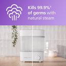 Philips Avent Baby Bottle Sterilizer and Dryer Premium, Removes 99,9% of Bacteria, Chemicals Free, Capacity 6 Bottles/Teats/Accessories, Modular Space Saving Design, Model SCF293 by TinyTreasures Baby Boutique