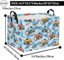HIYAGON Rectangular Monster Truck Basket for Kids Baby Basket for Boys and Girls Cute Toy Storage Organizer Bin Box Truck Room Decor(Monster Truck) by TinyTreasures Baby Boutique