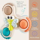 ALASOU 3PCS Pop Suction Cup Spinner Toys for 1 Year Old Boy Girl|Novelty Spinning Tops Toddler Toys Age 1-2|Sensory Baby Bath Toy for Toddlers 1-3|12 18 Months Boy Birthday Gift for Infant by TinyTreasures Baby Boutique