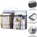 dedoot Magnetic Holder Locker 14.1"x 3.9"x 7" Strong Magnetic Black Mesh Holder Magnetic Basket Organizer Shelf Rack for Whiteboard,Fridge, Sponge, Recipe, Beverage,Refrigerator,Office File Foil by CozyNest Decor