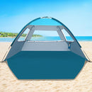 COMMOUDS Beach Tent Sun Shade for 3/4-5/6-7/8-10 Person, UPF 50+ Beach Sun Shelter Canopy Tent, Lightweight, Easy Set Up and Carry by TinyTreasures Baby Boutique