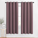 NICETOWN Blackout Curtains 72 inches Long 2 Panels Set - Grommet Thermal Insulated Room Darkening Solid Drapes Sound & Light Blocking for Bedroom/Living Room, Dry Rose, W52 x L72 by TinyTreasures Baby Boutique