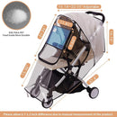 Bemece Stroller Rain Cover Universal Stroller, Travel Weather Shield Windproof and Waterproof Protect from Dust and Snow by TinyTreasures Baby Boutique