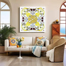The Gears Clock Wall Clock Italy Collection with Moving Gears (Positano, 36 inch Square) by CozyNest Decor