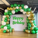 RUBFAC 129pcs Green Balloons Different Sizes 18 12 10 5 Inch Green Latex Balloon Garland Arch for Masquerade Party Decorations Birthday Baby Shower Wedding Party Supplies by TinyTreasures Baby Boutique