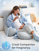 Momcozy Pregnancy Pillows with Cooling Cover, U-Shaped Full Body Maternity Pillow for Side Sleepers 57 Inch - Support for Back, Hip, Belly, Legs for Pregnant Women by TinyTreasures Baby Boutique