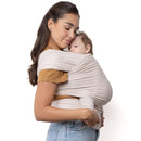 Boba Baby Wrap Carrier – Original Baby Sling Carrier for Newborns (7–35 lbs), Soft, Secure, Hands-Free & Ergonomic, Ideal for Comfortable Bonding, New Parents (Serenity Organic Stone) by TinyTreasures Baby Boutique