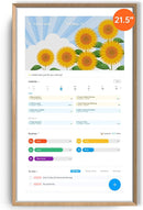 ApoloSign 21.5-inch Digital Calendar: Dual Mode Calendar with Google Play & Multi-calendar Sync, Electronic Planner & Chore Chart, Smart Touchscreen, Interactive Display for Family Schedules (Gray Wood, 21.5") by TinyTreasures Baby Boutique
