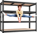 REIBII 48" W Garage Shelving Heavy Duty, 2000LBS Storage Shelves, 4 Tier Adjustable Metal Shelves for Garage Shelving Sturdy Industrial Shelf, Easy Assemble, 48" W x 60" H x 18" D by GreenHaven Gardens