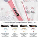 Baby Sleep Sack 18-24 Months, Cotton Detachable Long Sleeve Sleep Sack, 2.5 Tog Toddler Sleeping Sack with Temperature Strips, 2-Way Zipper Wearable Blankets for Newborns, Bunny by TinyTreasures Baby Boutique