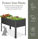 Best Choice Products 48x24x30in Galvanized Raised Garden Bed, Metal Elevated Planter Box, Vegetable Garden for Backyard, Patio, Balcony - Charcoal by GreenHaven Gardens
