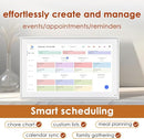 Digital Calendar 15.6 Inch, Electronic Calendar Chore Family Schedules, Smart Weekly and Monthly Planner, 1920 * 1080P IPS Touchscreen Interactive Display - Wall Mount White by TinyTreasures Baby Boutique