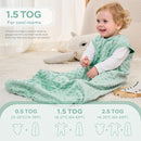 JELLYMONI Fleece Baby Sleep Sack 12-18 Months, 1.5 Tog Warm Winter Baby Wearable Blanket with Plush Dots and 2-Way Zipper, Cotton Toddler Sleep Sack by TinyTreasures Baby Boutique