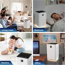 Jafända Air Purifiers for Home Large Room Up To 1190ft², True HEPA 13 Filter, Activated Carbon Remove 99.97% Dust Smoke Odor Pollen Pets Hair Dander Allergies, Quiet Sleep Mode 23dB, Night Light by CozyNest Decor