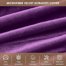 Bean Bag Chairs for Kids - Memory Foam Furniture BeanBag Chair - Kids/Teens Sofa with Soft Micro Fiber Cover - Round Fluffy Couch for Living Room Bedroom College Dorm - 2.5 ft, Purple by CozyNest Decor