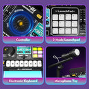 Kids DJ Mixer Controller Table Musical Toy Electronic Bluetooth Toy with LED Lights Sound Effect Microphone Piano DJ Board Key Musical Instruments Birthday Gift Toys for 3 4 5 6 7 Year Old Boy Girl by TinyTreasures Baby Boutique