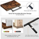 Fun Memories Floating Shelves - 2 Pack 12 Inch Deep Rustic Wooden Wall Shelves - Extra Deeper & Thicker Wall Mounted Storage Shelf for Living Room, Kitchen, Farmhouse - 16" W x 12" D x 1.5" H - Brown by CozyNest Decor