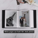 RECUTMS 100 Pocket 4x6 Small Photo Album - Vertical Wedding, Family, Baby, Anniversary, Graduation Picture Book - Travel Albums (Grey) by TinyTreasures Baby Boutique