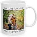 Personalized Coffee Mug – Custom Photo, Text, or Logo Ceramic Mug Tea Cup | Taza Personalizada with Picture or Message | Customized Gift Idea for Men & Women, Mom, Dad, Friends - White | 11oz by TinyTreasures Baby Boutique