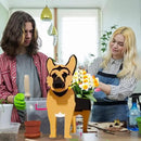 German Shepherd Dog Planter Plant Pots,Cute Garden Dog Flower Planter,Large Dog Planters Birthday Gifts for Women,Office,Indoor/Outdoor Decor（9.84 * 6.77 * 17in） by GreenHaven Gardens