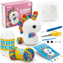 Crochet Kit for Beginners, Unicorn Crochet Kits for Kids and Adults Include Rainbow Yarn, Videos Tutorials, Eyes, and Crochet Hook - Crochet Animal Kit, Beginner Crochet Kit - Gift for Birthdays by TinyTreasures Baby Boutique