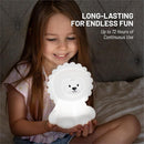 Lumipets Remote Control Silicone Night Light for Kids - Lion Design with 9 Soft Colors & Sleep Timer - Rechargeable, Battery-Operated Lamp for Bedroom | Baby Nursery, Toddler, Girls, Boys by TinyTreasures Baby Boutique