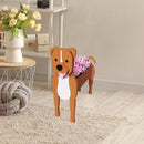 Staffordshire Bull Dog Planter Plant Pots,Cute Garden Dog Flower Planter,Dog Planters Birthday Gifts for Women,Office,Indoor/Outdoor Decor（9.45in*5.79 * 13.39in） by GreenHaven Gardens