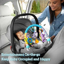 Baby Stroller Arch Toy, Clip On Arch Mobile for Bassinet with Universal Clamps, Activity Toy Bar for Bouncer Musical Crib Mobile Toys for Infants Car Seat Toys Rattle Turtle Music Whale by TinyTreasures Baby Boutique