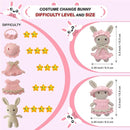 LoopMap Beginner Crochet Kit for Adults & Kids - DIY Amigurumi Bunny with Removable Dress & Accessories - Step-by-Step Video Tutorials, Extra Yarn, Crochet Tools - Handmade Gift (Bunny-Pink) by TinyTreasures Baby Boutique