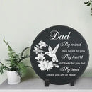Dad Memorial Stone for Garden Memorial Plaque Father Sympathy Stepping Stone for Loss of Father in Loving Memory of Dad Memorial Grave Stone TNA21 by GreenHaven Gardens