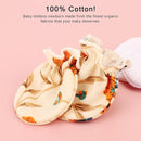 BQUBO Newborn Infant Toddler Mittens No Scratch Cotton Elastic Wrist Gloves Hypoallergenic for 0-6 Months Baby Boys Girls by TinyTreasures Baby Boutique