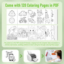 Paint Sticks for Kids 12 Colors, Quick Drying, Smooth, Non-Toxic and Washable Solid Tempera Paint Sticks with 120 PDF Coloring Pages and 30 Stickers, Toddler Art Supplies for Drawing by TinyTreasures Baby Boutique