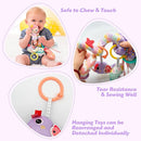 Car Seat Toys for Babies 0-6 Months Boy Girl Carseat Toys Hanging Spiral Stroller Toy, Infant Toy 0-6 Months Baby Newborn 0 3 Month Brain Development with Music Teether Rattle by TinyTreasures Baby Boutique