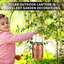 2 Pack Solar Lanterns Outdoor Waterproof Butterfly Garden Decor Gifts for Women Mon Grandma Metal Hanging Solar Lights Decoration for Outside LED Lanterns for Yard Patio Lawn(Mushroom) by GreenHaven Gardens