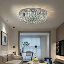 6-Lights Crystal Flush Mount Chandelier Light Fixture with K9 Crystals Modern Ceiling Lights Elegant Pendant Lamp for Bedroom,Hallway,Bar,Living Room,Dining Room,H5.9 xW20 (Bulbs Not Included) by CozyNest Decor