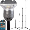 Devos Outdoor LightRanger 1200 - High-Performance LED Tripod Lantern with Adjustable Height, 1200 Lumens Brightness, and Long Battery Life. by GreenHaven Gardens