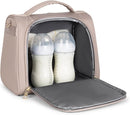 JuJuBe New Insulated Bottle Bag, Breastmilk Storage Bag for Baby Bottles, Insulated Waterproof Lunch Bag or Cooler Bag for Nursing, Milk, Food, Baby Formula, Snacks, Daycare, Taupe, Mother's Day Gift by TinyTreasures Baby Boutique