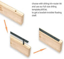 Hidden Shelf Brackets ， Floating Shelf Bracket ( Additional Brackets -NO Kits) 38 Inch -2 Pcs by CozyNest Decor