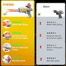 Light Up Toy Gun with Sound Effects & Spray for Ages 3, 4, 5, 6, 7+ Boys - Unique Barrel Telescopic Action - Ideal Halloween Christmas Birthday Gift for Toddlers Kids (Batteries Not Included) by TinyTreasures Baby Boutique