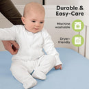 KeaBabies 2-Pack Organic Crib Sheets for Boys, Girls - 52x28 Fitted Crib Mattress Sheet Neutral, Breathable Jersey Cotton Cover for Baby Bed, Toddler Mattress, Soft & Cute Prints (Cornflower) by TinyTreasures Baby Boutique