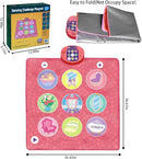 Dance Mat Toy for 3-12 Year Old Girls, Dancing Music Game Birthday for Kids, PlaymatScreen-Free Pink Dance Pad, Premium Speaker with Built-in Adjustable Volume Music, Perfect Christmas Birthday Gift by TinyTreasures Baby Boutique